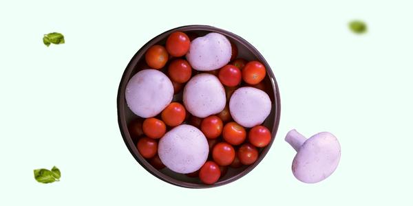 Mushrooms and Tomatoes - Healthy Vegetables